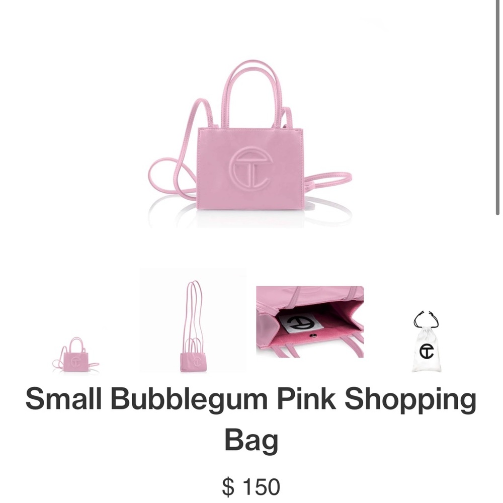 Telfar Global Small Crossbody bubblegum pink